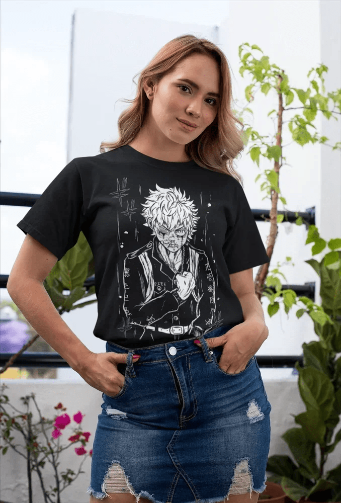 Chifuyu Matsuno T-Shirt Tokyo Revengers Anime Mikey Draken Takemichi Black Shirt