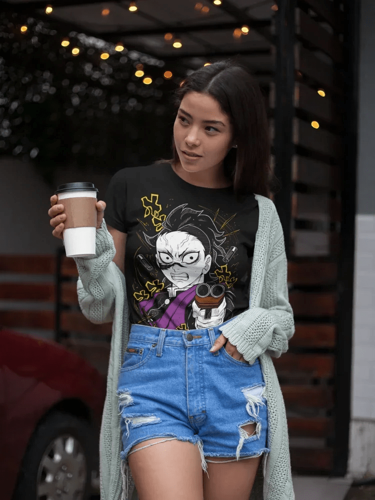 Genya Shinazugawa T-Shirt Kimetsu No Yaiba Demon Slayer Tanjiro Soft Tee